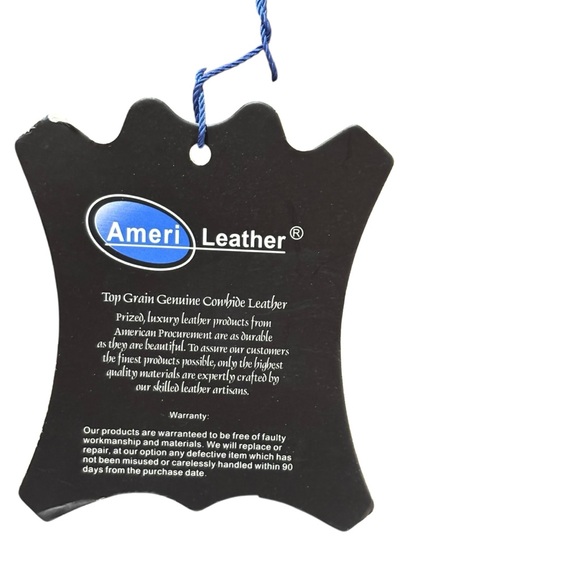 AMERILEATHER TOFFEE LEATHER TOTE BAG NWT - Picture 5 of 12